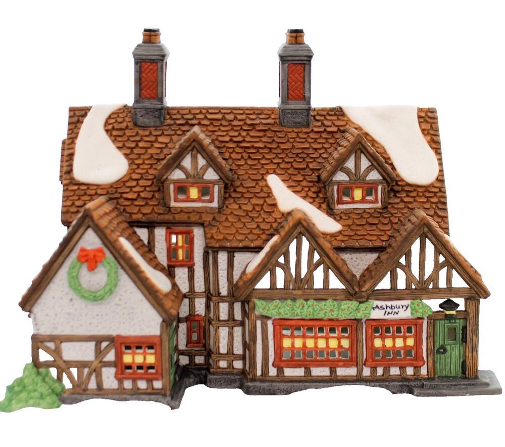 Dept.56 Ashbury Inn # 5557-7 Heritage Village Dickens 1991 W/Box & Light NEW